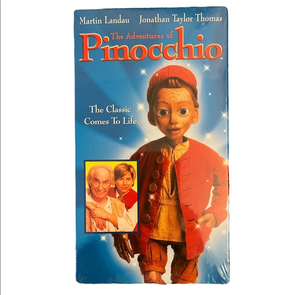 The Adventures of Pinocchio VHS Martin Landau Jonathan Taylor Thomas New/Sealed - Picture 1 of 2